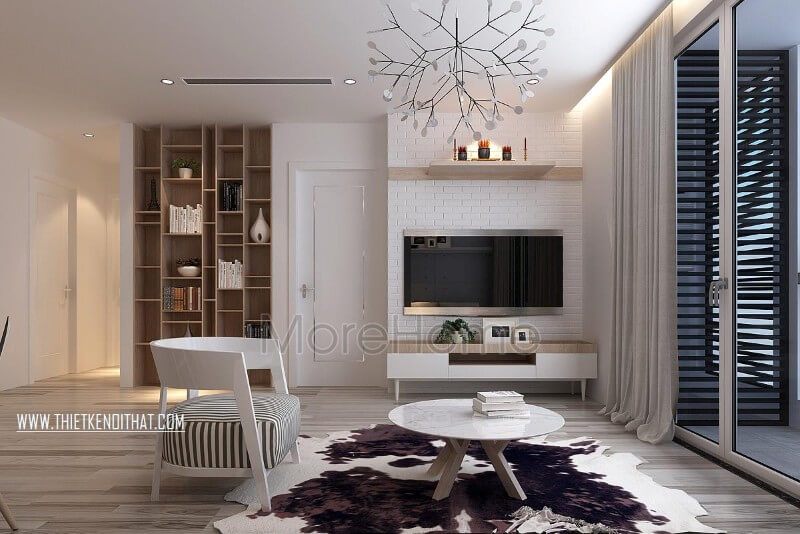 Mẫu kệ tủ gỗ công nghiệp được thiết kế thông minh, tích hợp của nhiều chức năng như kệ ti vi, kệ trang trí decor... giúp tiết kiệm tối đa không gian sinh hoạt chung, đồng thời còn tạo ấn tượng cho căn nhà, tránh sự nhàm chán của các thiết kế truyền thống.
