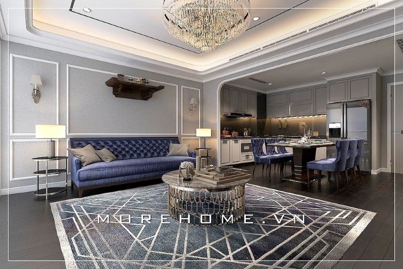 Bộ ghế sofa màu tím mang đến cảm giác êm ái, dễ chịu khi sử dụng.